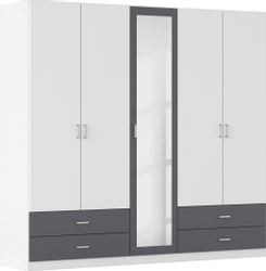 rauch Drehtürenschrank "Borbona" Kleiderschrank Schrank Garderobe Wäschesch günstig online kaufen