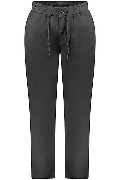 BOSS 5-Pocket-Hose Schwarze Herrenhose mit gerader Passform und Kordelzug - günstig online kaufen