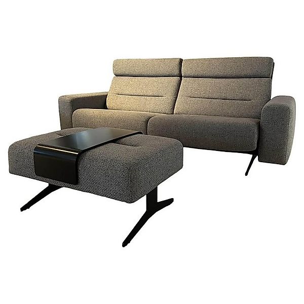 Stressless® 2-Sitzer Sofa Stella Bezug Stoff Erica 596 Grey 12 Grau Gestell günstig online kaufen