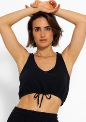 SASSYCLASSY Crop-Top Musselin Trägertop für Damen günstig online kaufen