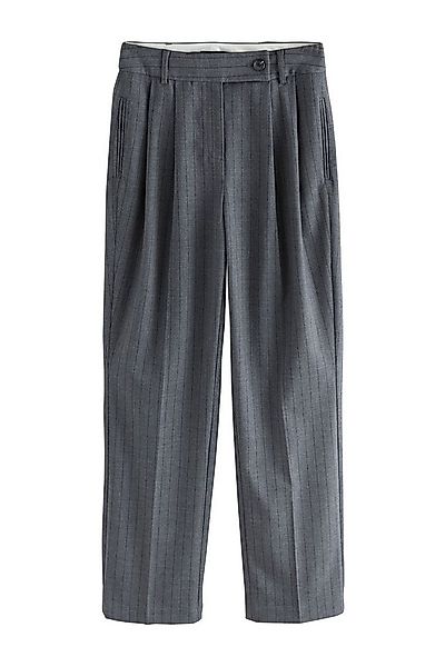 Next Stoffhose Gerade Tailored Fit Hose mit Streifen, Kurzgröße (1-tlg) günstig online kaufen