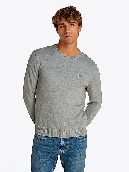 Tommy Jeans Rundhalspullover "TJM SLIM ESSENTIAL LIGHT SWEATER", mit Flag-P günstig online kaufen