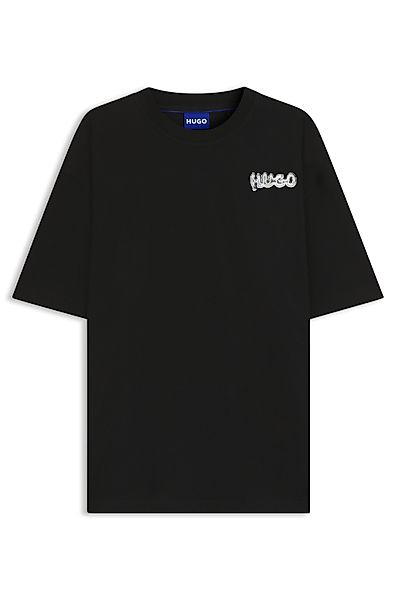HUGO Blue T-Shirt "Nyrotee", Rundhalsausschnitt, loose fit, Logoprint günstig online kaufen