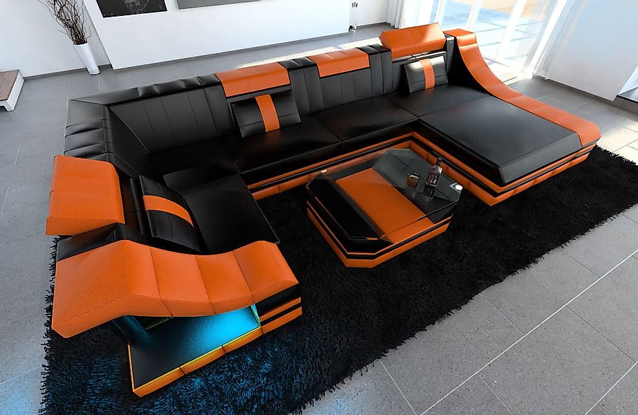 Sofa Dreams Wohnlandschaft Ledersofa Ledercouch Turino günstig online kaufen