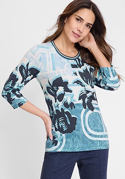 Olsen Print-Shirt (1-tlg) schmal geschnitten günstig online kaufen