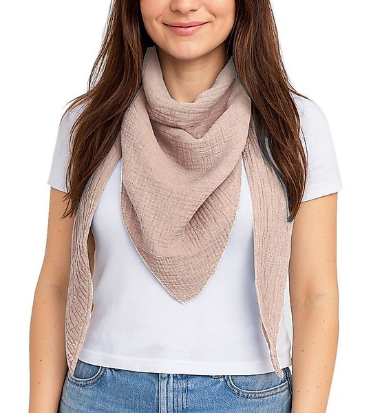 dy_mode Dreieckstuch Damen Halstuch Dreieckstuch Musselin Dreiecksschal Sch günstig online kaufen