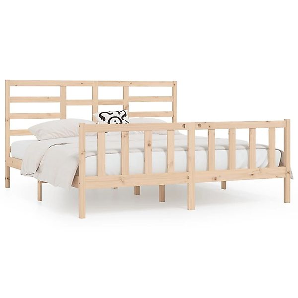 vidaXL Massivholzbett Kiefer 200x200 cm1084734 günstig online kaufen
