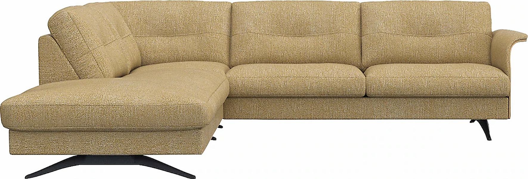 FLEXLUX Ecksofa "Glow bequem und komfortabel durch hochwertigen Sitzaufbau, günstig online kaufen