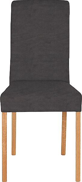 Home affaire 4-Fußstuhl »Bologna«, (Set), 6 St., Microfaser, Gestell aus Ma günstig online kaufen