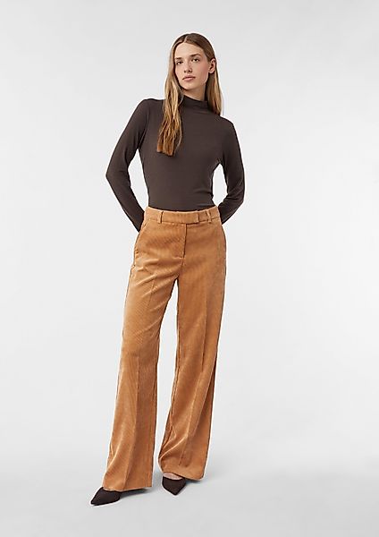 comma Stoffhose Cordhose mit Wide Leg günstig online kaufen