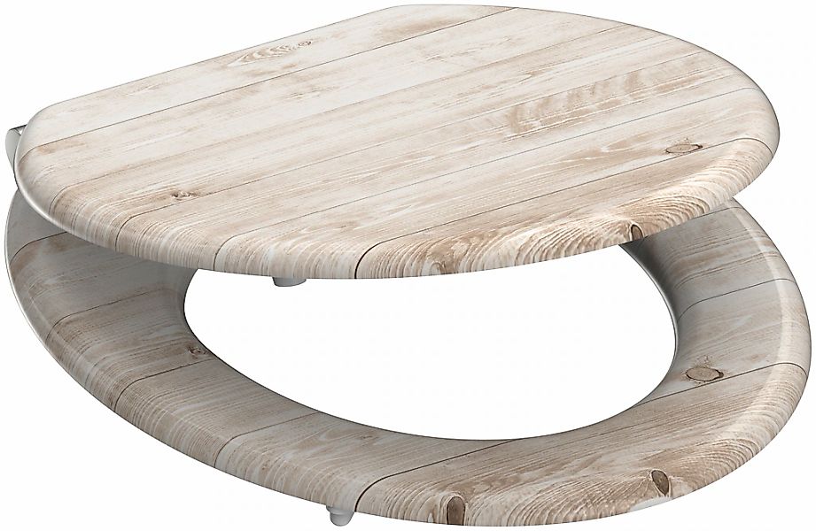 welltime WC-Sitz "Holz", mit Absenkautomatik, MDF, kratzfest günstig online kaufen