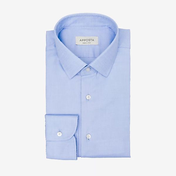 Hemd  einfarbig  hellblau 100% baumwolle wrinkle free oxford doppelt gezwir günstig online kaufen