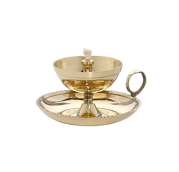 NKlaus Räucherstövchen Ghee Lampe Öllampe mit Docht Handarbeit Messing Haus günstig online kaufen