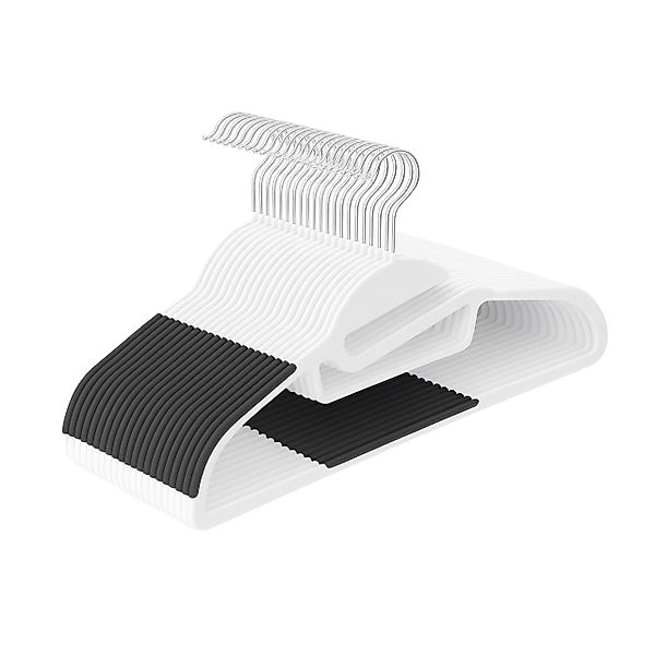 relaxdays Kleiderbügel Gummierte Kleiderbügel im Set, günstig online kaufen