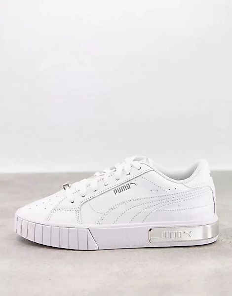 Puma – Cali Star – Sneaker in Weiß/Silberfarben günstig online kaufen