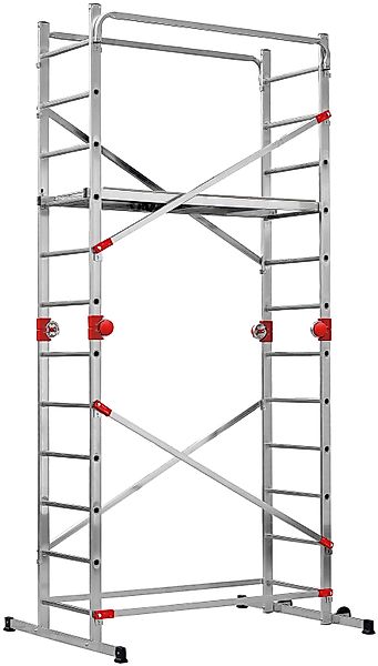 Hailo Vielzweckleiter G60 (1-St), Aluminium-Multifunktionsgerüst 2x12 günstig online kaufen
