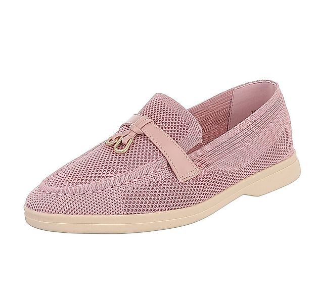 Ital-Design Atmungsaktive Loafers für Damen mit eleganter Schnalle Slipper günstig online kaufen