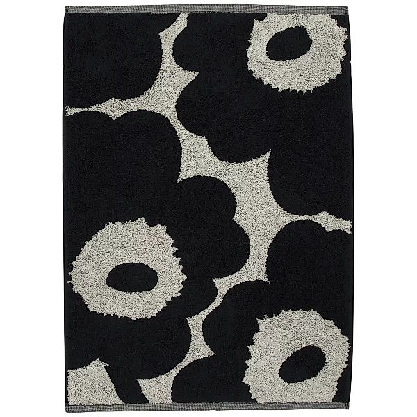 Unikko Handtuch naturweiß-dunkelblau 50 x 70cm günstig online kaufen