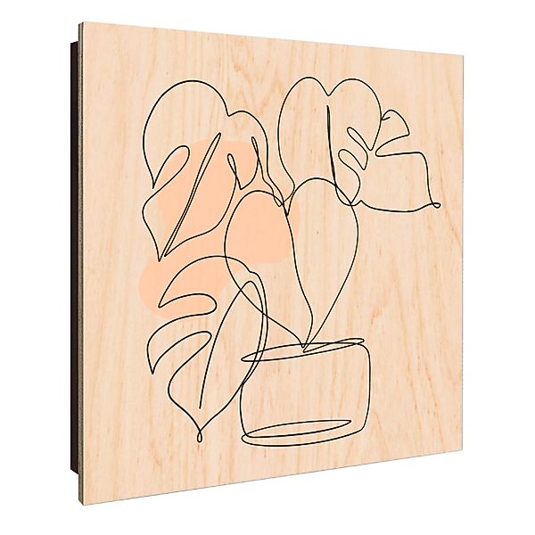 Banjado Großer Schlüsselkasten Holz 30x30cm Schwarz Scharnier Links 50 Hake günstig online kaufen
