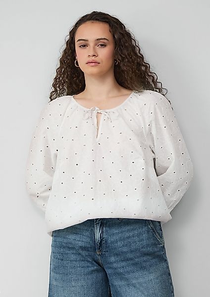 QS Langarmbluse Bluse mit Raffung günstig online kaufen