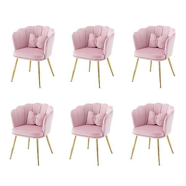 OKWISH 4-Fußstuhl Polsterstuhl Küchenstuhl Lounge Stuhl, günstig online kaufen
