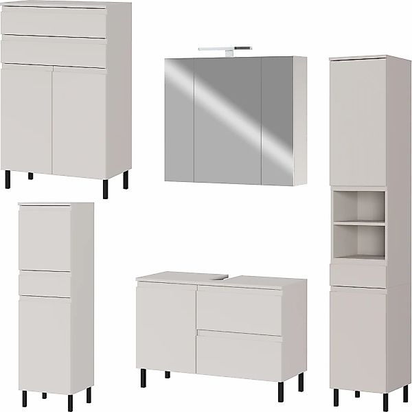 GERMANIA Badmöbel-Set "Scantic", (5 St.), mehrteiliges Set mit großem Wasch günstig online kaufen
