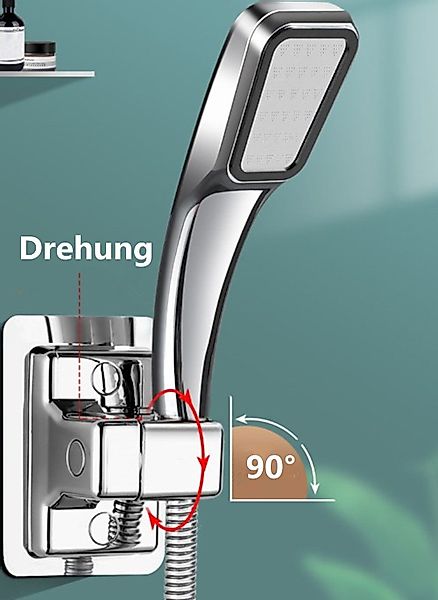 XDeer Brausegarnitur Duschkopfhalterung ohne Bohren - günstig online kaufen