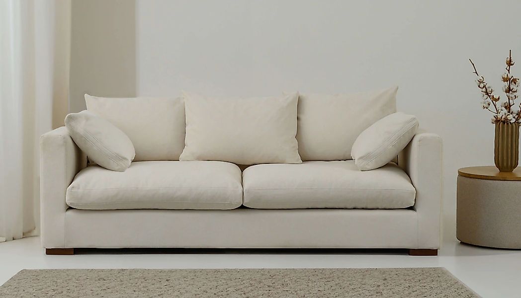 Home affaire 2,5-Sitzer "Comfy", extra weich und kuschelig, Füllung mit Fed günstig online kaufen