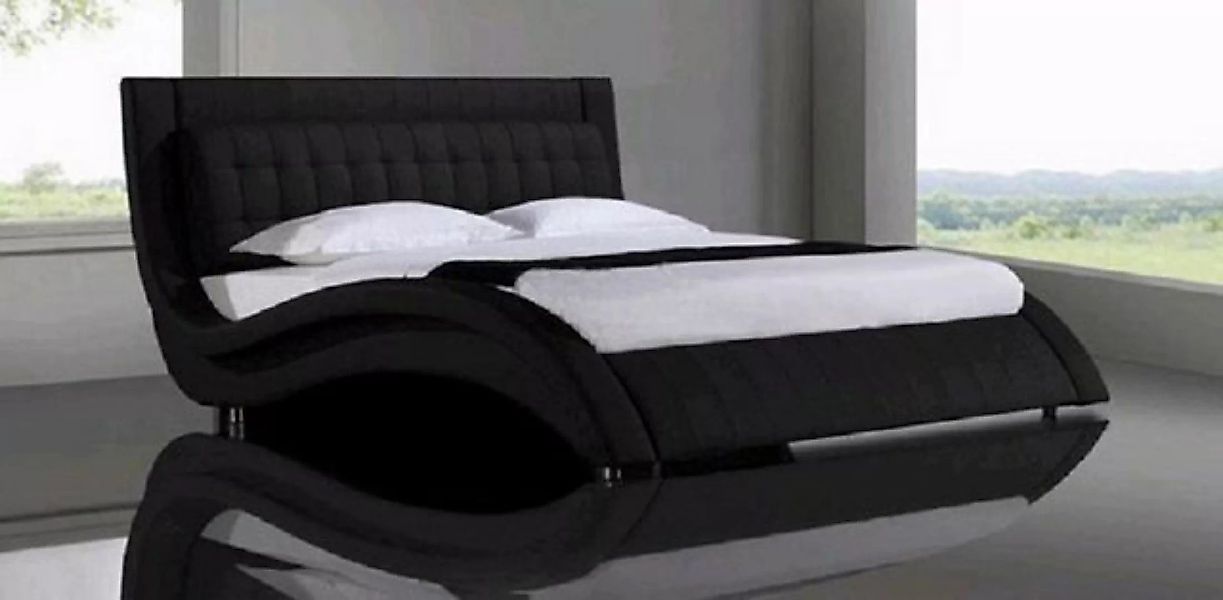 JVmoebel Bett Designer Bett Ehebett Doppelbett Polsterbett Lederbett Neu Be günstig online kaufen