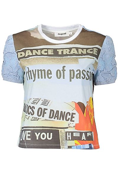 Desigual T-Shirt Damen Kurzarm T-Shirt Blau günstig online kaufen