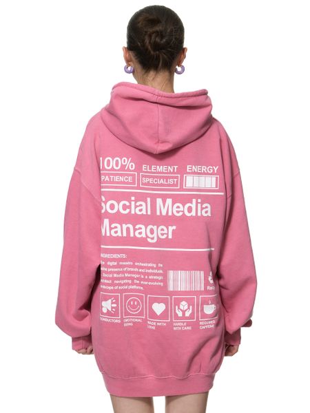 Worldclassca Hoodie Worldclassca Oversized MANAGER Print günstig online kaufen