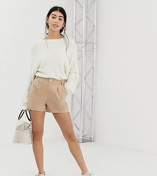 ASOS DESIGN Petite – Chino-Shorts-Neutral günstig online kaufen
