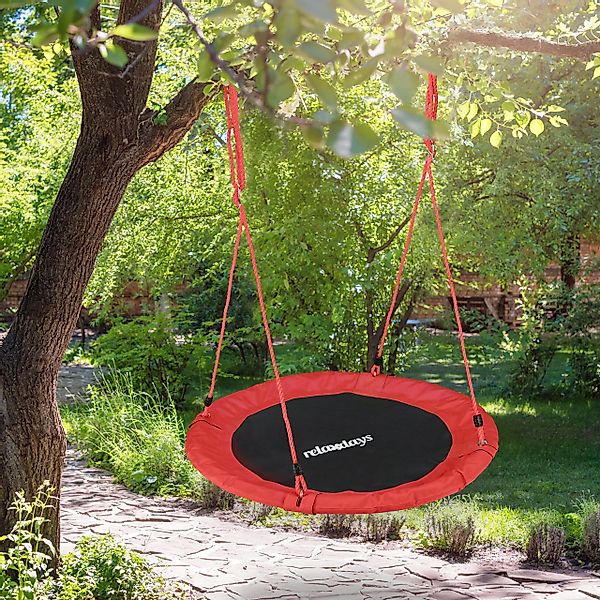 relaxdays Nestschaukel 90 cm, Rot günstig online kaufen