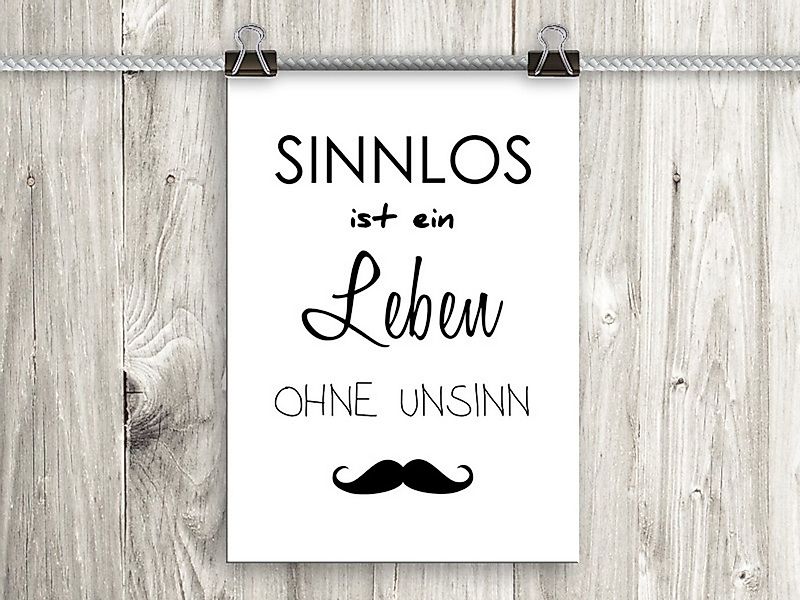 artissimo Poster Poster mit Spruch DinA4 Bild Wandbild Sprüche Text Motivat günstig online kaufen