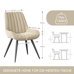 HawthyHome Esszimmerstuhl Stuhlset – Polsterstühle, Moderner günstig online kaufen