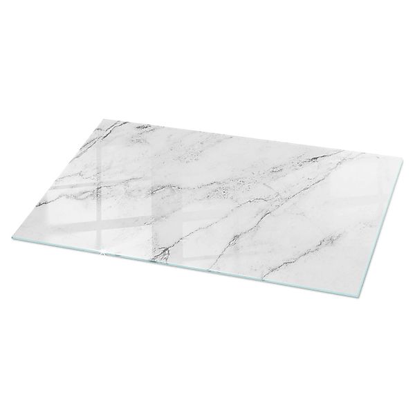 Tulup Tischplatte Marmoroberflächenmuster Gartentischplatte 120x60 cm Weiß günstig online kaufen