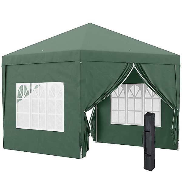 Outsunny Faltpavillon, mit 4 Seitenteilen, (Gartenzelt, günstig online kaufen
