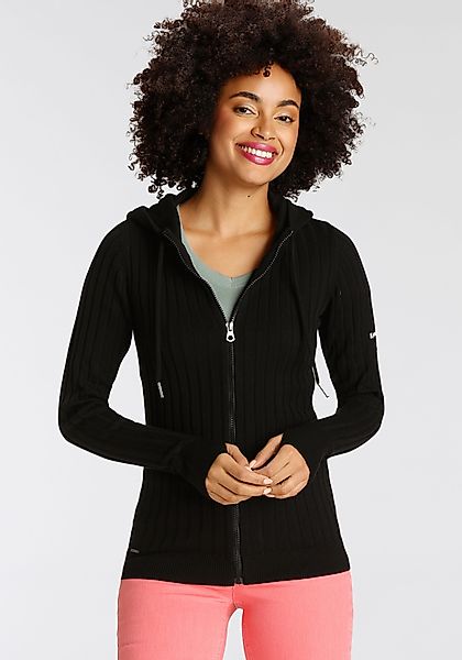 KangaROOS Kapuzenstrickjacke im sportiven Design mit günstig online kaufen