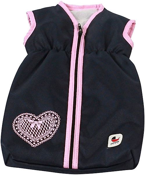 CHIC2000 Puppen Schlafsack Melange Grau-Navy günstig online kaufen