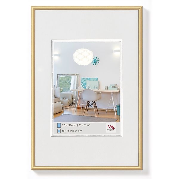 walther design New Lifestyle Kunststoff Bilderrahmen 28x35 cm Gold KV835G günstig online kaufen