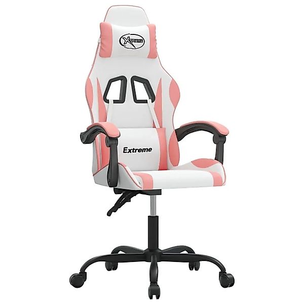 vidaXL Gaming-Stuhl Weiß und Rosa Kunstleder 3143875 günstig online kaufen
