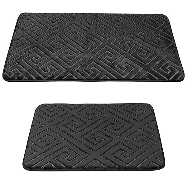 HOMELUX Badematte 2-teilig Badteppich Set Wasserabsorbierend günstig online kaufen