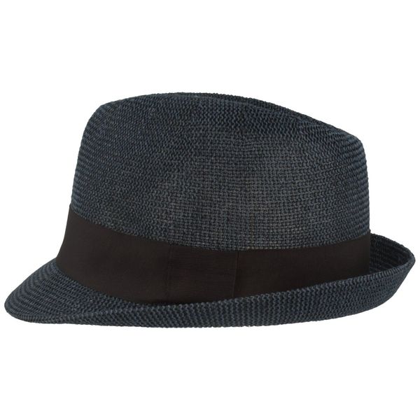 Breiter Strohhut luftiger grobmaschiger Papier Trilby günstig online kaufen