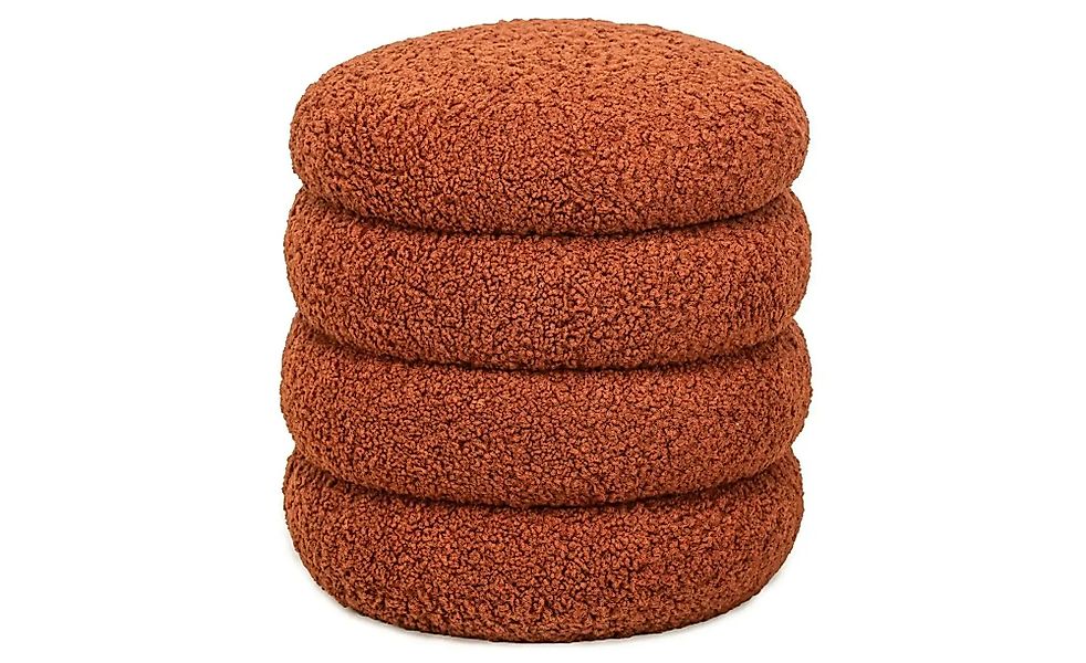 Pouf   ¦ rot ¦ Maße (cm): B: 40 H: 41 Polstermöbel > Hocker > Sitzpouf - Hö günstig online kaufen