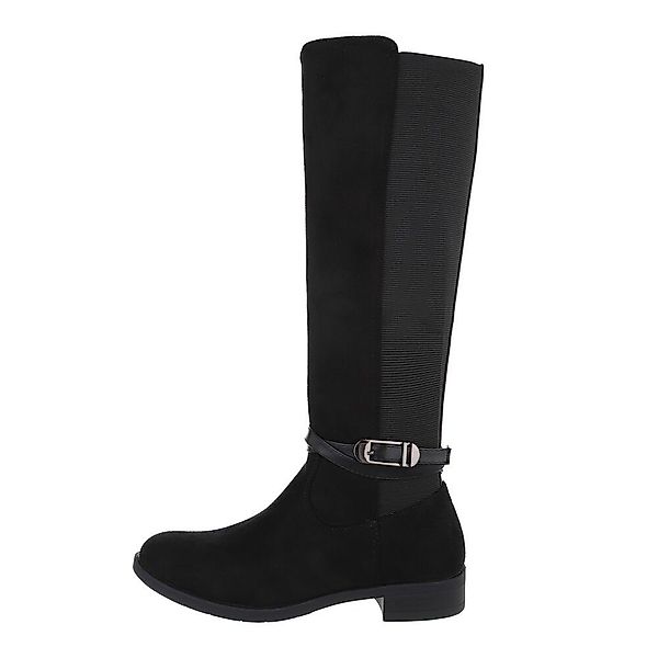 Ital-Design Damen Freizeit Stiefel Blockabsatz Flache günstig online kaufen