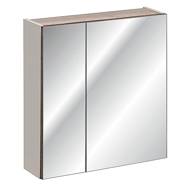 Lomadox Spiegelschrank PUEBLA-56-TAUPE 60cm in taupe günstig online kaufen