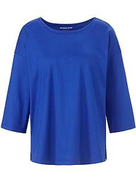 Rundhals-Shirt Gurli Green Cotton blau günstig online kaufen