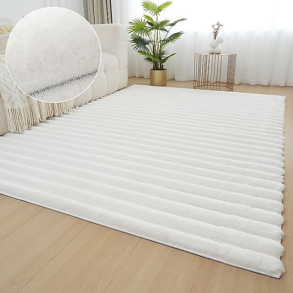 OTTO home Teppich "Melanie, Kunstfellteppich, besonders weich, Hoch-Tief-Ef günstig online kaufen