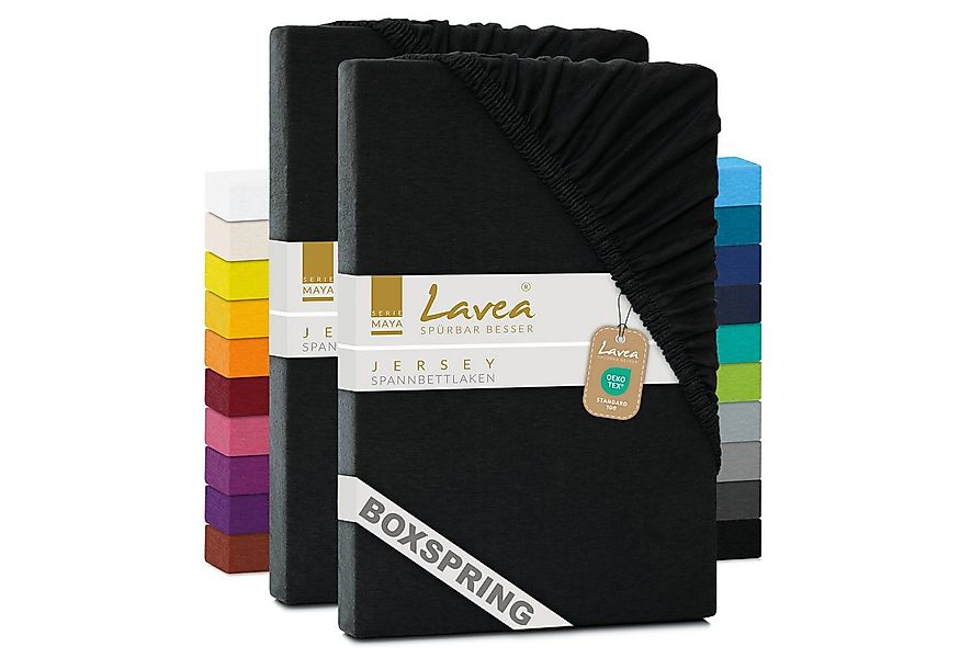 Lavea Spannbettlaken Bettlaken Maya, 180x200cm, 200x200cm, 140x200cm, 160x2 günstig online kaufen