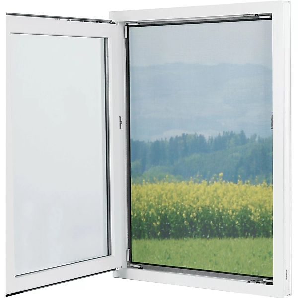Easymaxx Fenster-Moskitonetz Magic Klick Schwarz 150 cm x 130 cm günstig online kaufen